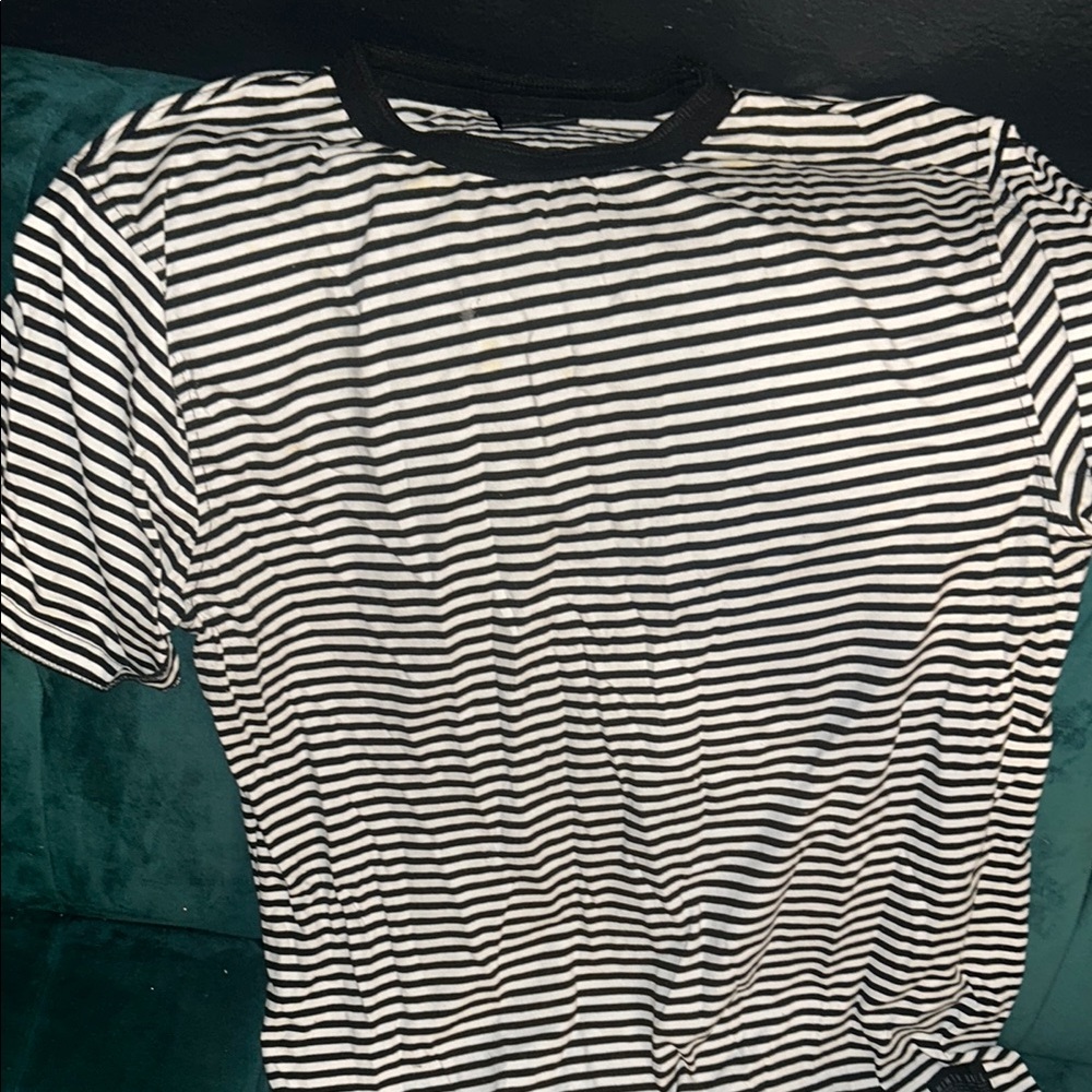 Black and White Striped T-Shirt